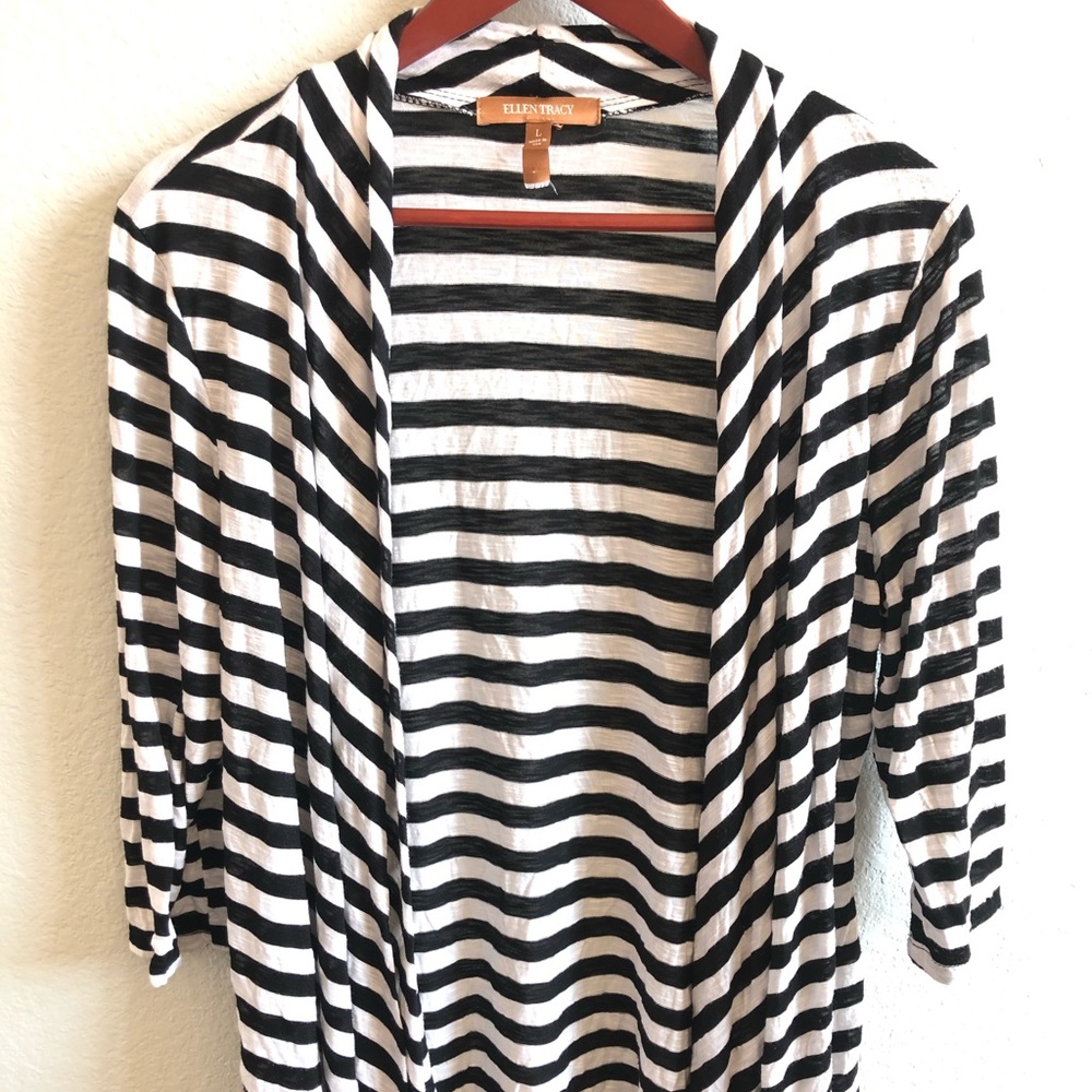 Ellen Tracy open front cardigan size Large